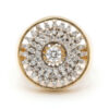 18ct-Gold-Diamond-Cluster-Cocktail-Ring-3 18ct Gold Diamond Cluster Cocktail Ring
