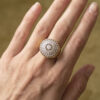 18ct-Gold-Diamond-Cluster-Cocktail-Ring-4 18ct Gold Diamond Cluster Cocktail Ring
