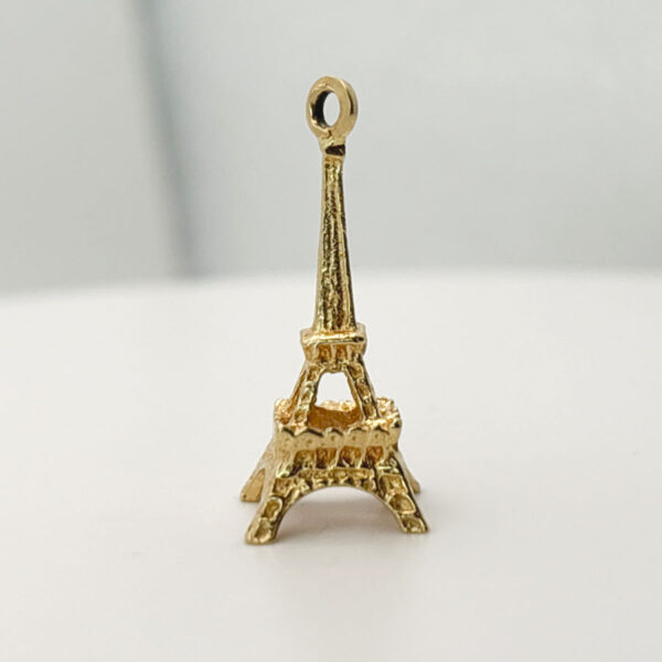 18ct Gold Eiffel Tower Pendant Charm