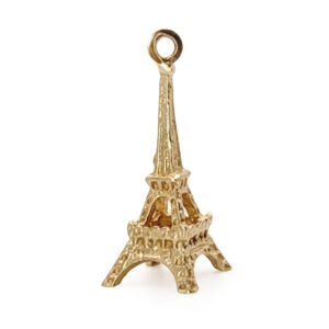 18ct Gold Eiffel Tower Pendant Charm