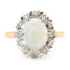 18ct Gold Opal & Diamond Cluster Ring 1988