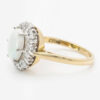 18ct Gold Opal & Diamond Cluster Ring 1988