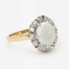 18ct Gold Opal & Diamond Cluster Ring 1988