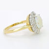 18ct Gold Opal & Diamond Cluster Ring 1988