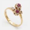 18ct-Gold-Ruby-and-Diamond-Cross-Over-Ring-1 18ct Gold Ruby and Diamond Cross Over Ring