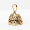 9ct Gold Carnelian Fob Pendant Birmingham 1971