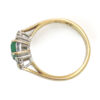 9ct Gold Emerald and Diamond Ring