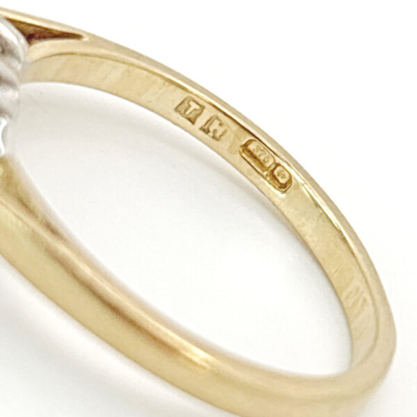 9ct Gold Emerald and Diamond Ring