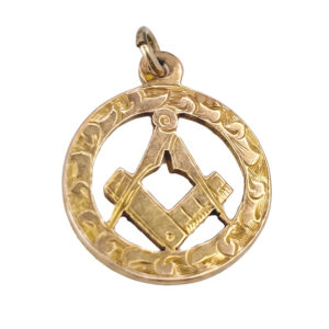 9ct Gold Masonic Pendant Birmingham 1919