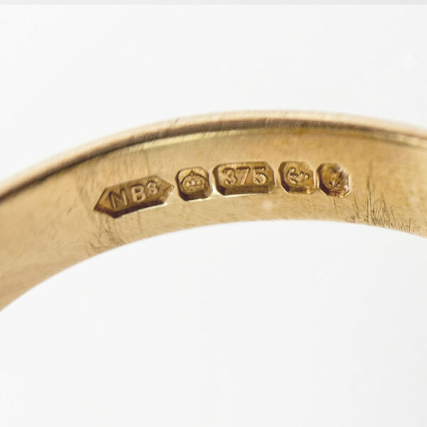 9ct Gold Masonic Secret Swivel Ring Birmingham 1990