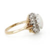 9ct Gold Opal & Diamond Cluster Ring 1979