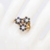9ct-Gold-Opal-and-Sapphire-Daisy-Friendship-Ring-4 9ct Gold Opal and Sapphire Daisy Friendship Ring