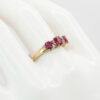 9ct Gold Rubies And Diamond Dress Ring