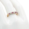 9ct Gold Rubies And Diamonds Half Eternity Ring