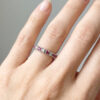 9ct Gold Rubies And Diamonds Half Eternity Ring