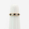9ct Gold Sapphire & Diamond Half Eternity Ring