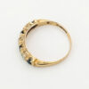 9ct Gold Sapphire & Diamond Half Eternity Ring