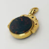 9ct Gold Swivel Agate and Bloodstone Fob Seal Birmingham 1893