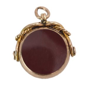 9ct Gold Swivel Agate and Bloodstone Fob Seal Birmingham 1906