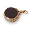9ct Gold Swivel Agate and Bloodstone Fob Seal Chester 1910