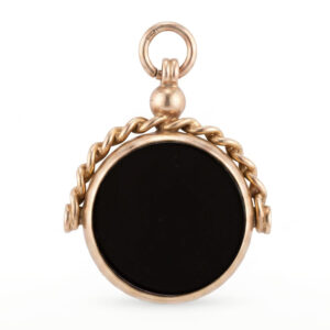 9ct Gold Swivel Onyx Fob Seal