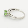9ct White Gold Tsavorite Garnet & Diamond Ring