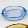 Box set of 4 Czechoslovakian Glass Table Ashtray