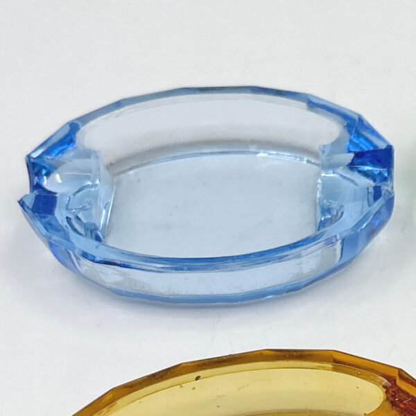 Box set of 4 Czechoslovakian Glass Table Ashtray