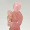 Chinese Rose Quartz Guanyin Figure 20th