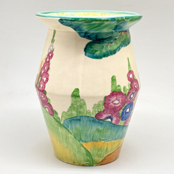 Clarice-Cliff-Bizarre-Vase-Fragrance-Pattern-C1930-1 Clarice Cliff Bizarre Vase Fragrance Pattern C1930