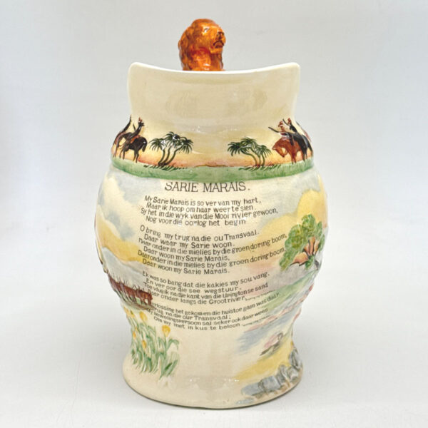 Crown Devon Musical Jug Lions Handle Sarie Marais