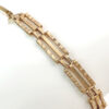 Edwardian 9ct Rose Gold Gateleg Bracelet With Heart Lock
