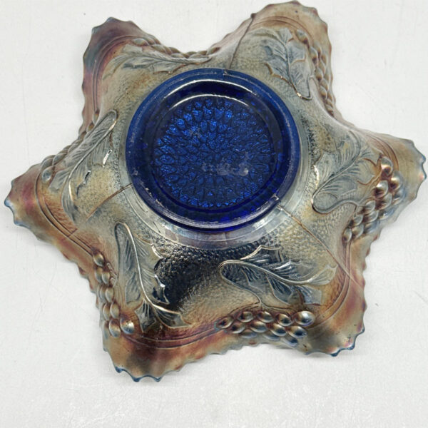 Fenton Carnival Glass Horse Medallion Bowl C1916