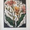 Gregoire Boonzaier Coloured Linocut Canna Lilies (SA 1909 - 2005)