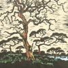 Gregoire Boonzaier Coloured Linocut Trees (SA 1909 - 2005)