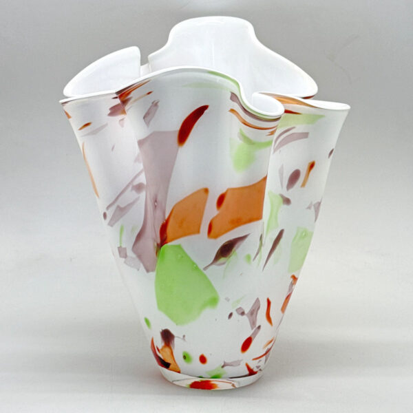 Jozefina-Krosno-Polish-Art-Glass-Handkerchief-Vase-2 Jozefina Krosno Polish Art Glass Handkerchief Vase