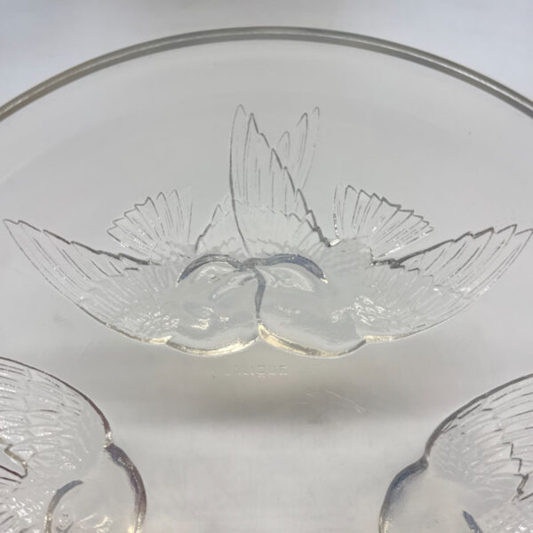 Lalique France Nonnettes Clear and Opalescent Bowl