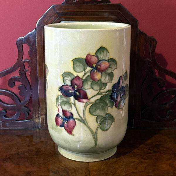 Large Walter Moorcroft Vase Bougainvillea Yellow Ground C1950