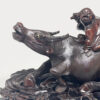 Meiji-Japanese-Large-Wood-Carving-Of-Water-Buffalo-Late-19th-2 Meiji Japanese Large Wood Carving Of Water Buffalo Late 19th
