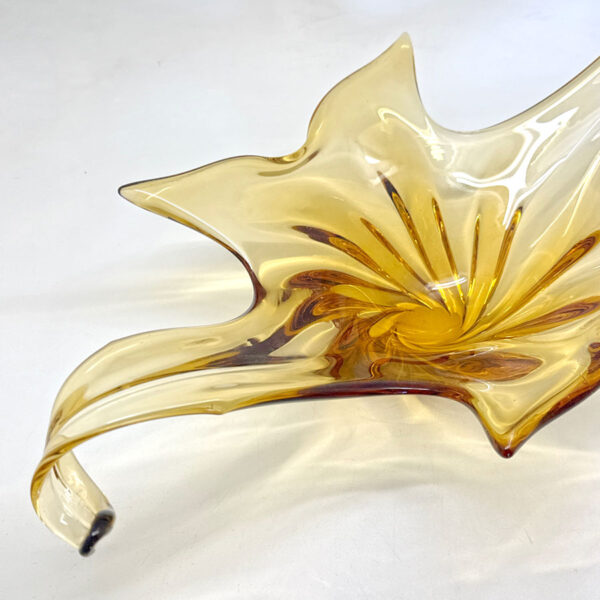 Midcentury Large Chalet Lorraine Canadian Art Glass Bowl C1960
