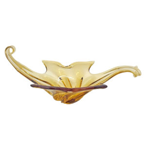 Midcentury Large Chalet Lorraine Canadian Art Glass Bowl C1960