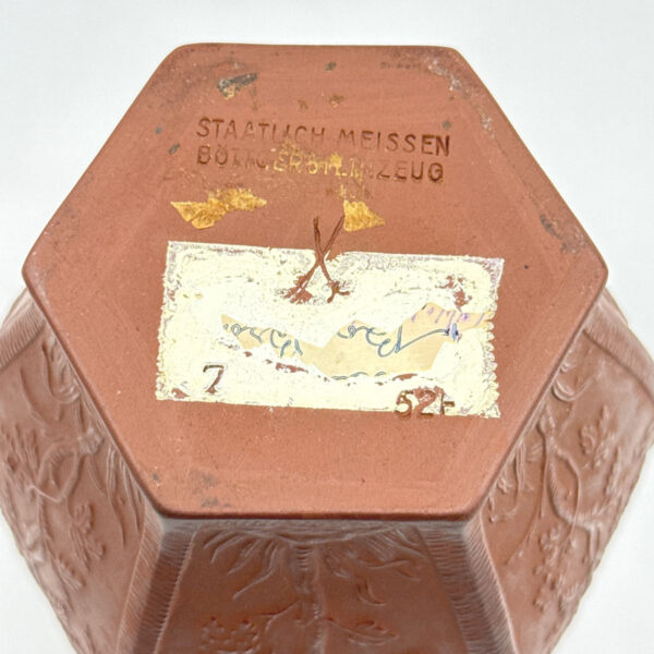Rare Meissen Bottgersteinzeug Stoneware Tea Caddy C1710