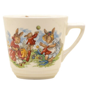 Rare Royal Doulton Bunnykins Sewing Casino Cup