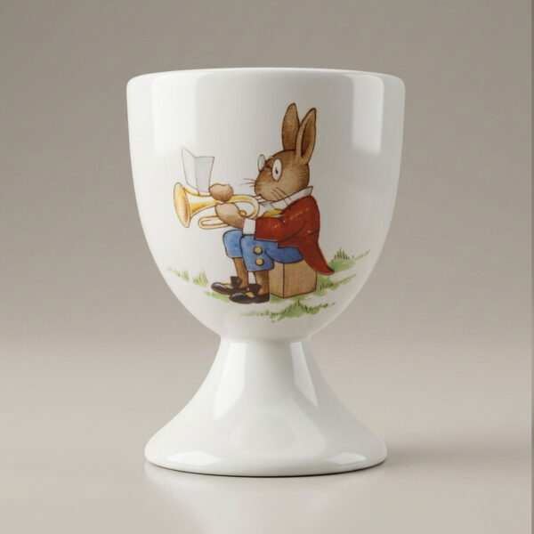 Rare Royal Doulton Bunnykins Wheel Barrow Egg Cup