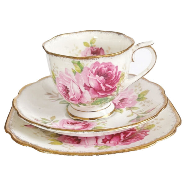 Royal Albert American Beauty Avon Tea Trio