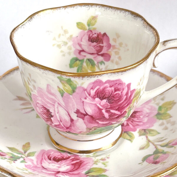 Royal Albert American Beauty Avon Tea Trio