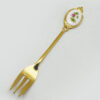 Royal Albert Flower of The Month November Cake Fork Gold Plated
