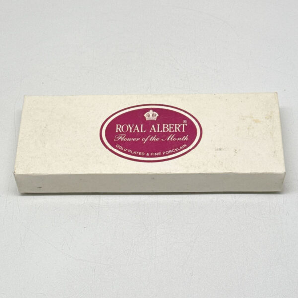 Royal Albert Flower of The Month November Cake Fork Gold Plated