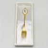 Royal Albert Flower of The Month November Cake Fork Gold Plated
