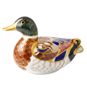 Royal Crown Derby Mallard Duck Imari Paperweight